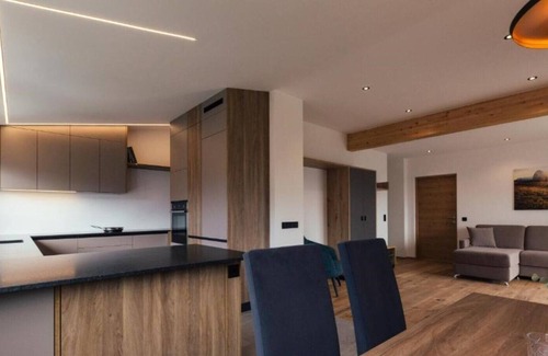 Longomoso Apartment | Apartment Aurelia - Balcony with panoramic view of the Dolomite peaks