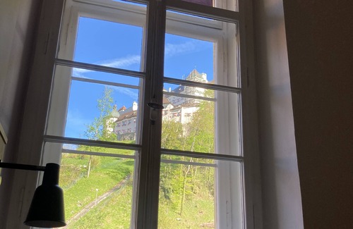 Hohenaschau im Chiemgau Apartment | Apartment Burgblick, living/bedroom 20 sqm, without balcony, App. 112