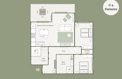 Zirchow Apartment | Apartment C 4 "Pine Hill Resort"