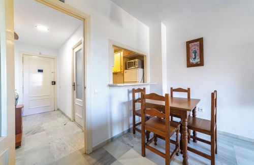 Aguadulce Apartment | Apartment 'Calle Ciruelo' with Sea View, Shared Pool and Air Conditioning