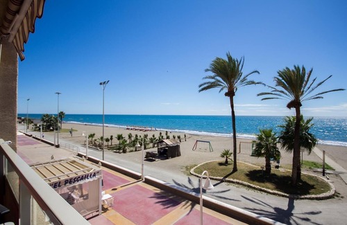 Rincon de la Victoria House | Apartment "Studio 2 Sea front" At the Beach with Sea View