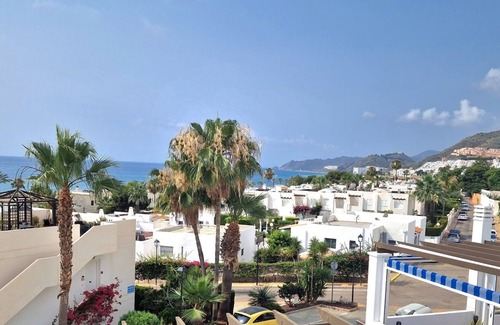 La Parata Apartment | Apartment in Mojacar Playa with large terrace, UKTV, WiFi & parking. Lift access