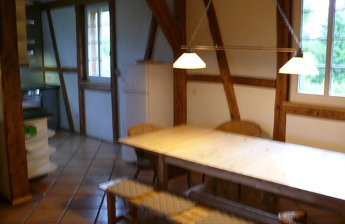 Salem Apartment | Apartment 'Ferienwohnung Bretterschlupf' with Shared Garden, Balcony and Wi-Fi