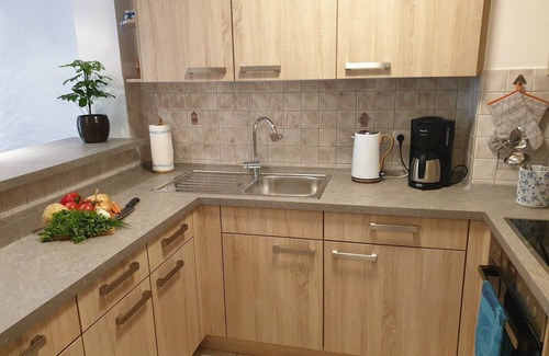 Bischofswiesen Apartment | Apartment for 1-2 persons, approx. 50 m², living room, kitchen, bedroom, shower/WC, terrace