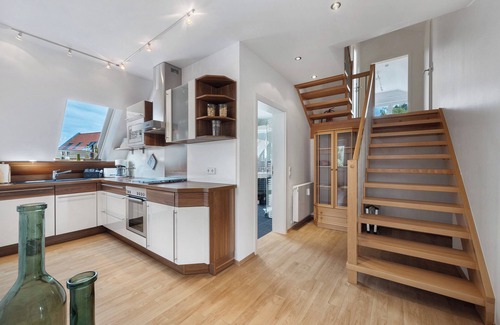 Region Hannover District Apartment | Apartment 'Hus An´t Water' with Sea View, Wi-Fi and Air Conditioning