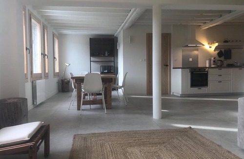 Formigueres Apartment | Apartment in renovated stone house with view and small garden