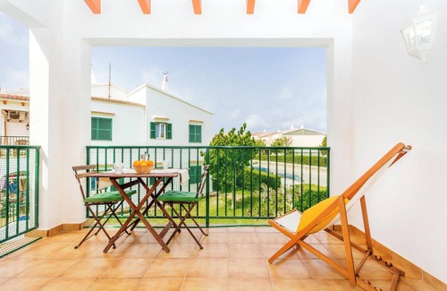 Cala en Forcat Apartment | Apartment "Los Delfines Biniforcat" with Private Covered Terrace and Shared Pool