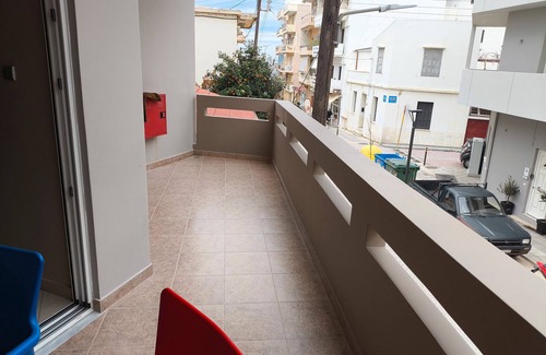 Nea Chora Apartment | Apartment 'Odysseas Nea Chora' with Sea View, Wi-Fi and Air Conditioning