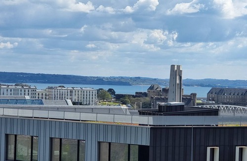 Downtown Apartment | Apartment of the Capuchins, view of the harbor of Brest