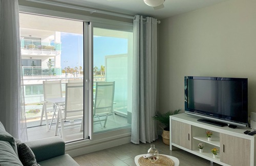 El Morche Apartment | Apartment 'Paraiso Duna 2' with Sea View, Wi-Fi and Air Conditioning