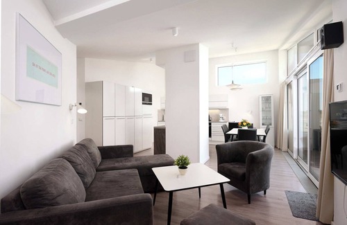 Wendtorfer Strand Apartment | Apartment Penthouse Kiek ut with balcony in the house Marina Wendtorf in Wendtorf