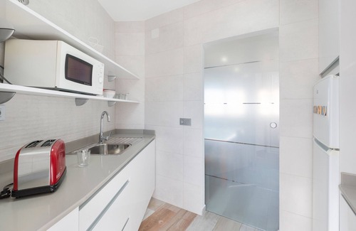 San Javier Apartment | Apartment 'Recien Reformado 2' with Sea View, Shared Pool and Air Conditioning