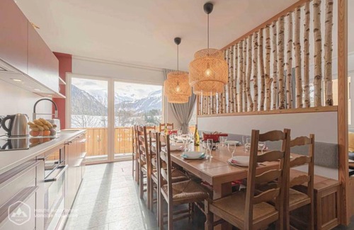 Sollieres-Sardieres Apartment | Apartment 'Résidence Du Parc - 8 Personnes' with Mountain View, Shared Garden and Wi-Fi
