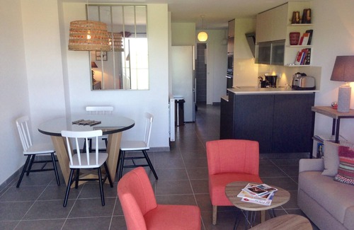 Biscarrosse Plage Apartment | Apartment Residence Palombaggia T2 terrace Ocean Front