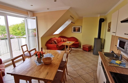 Ueckeritz Condo | Apartment "Sonne" with Achterwasser view for 4 persons, 1 extra bed possible.