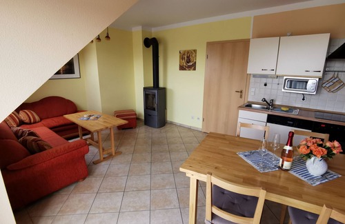 Ueckeritz Condo | Apartment "Sonne" with Achterwasser view for 4 persons, 1 extra bed possible.
