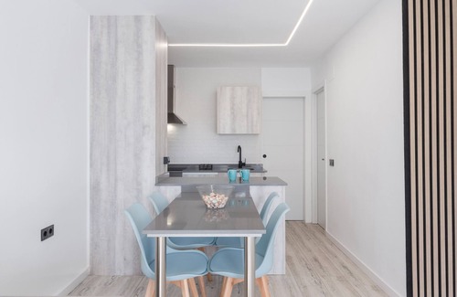 San Javier Apartment | Apartment 'Vistas A Los 2 Mares' with Sea View, Shared Pool and Air Conditioning