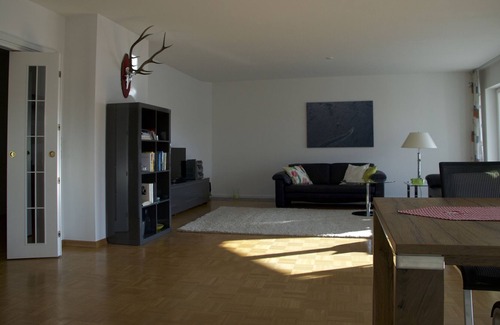 Ludwigshafen Apartment | Apartment with a spacious balcony and lake view
