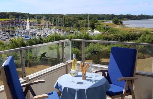 Schausende Apartment | Apartment with fantastic views of Baltic Sea, harbor, forests and fields