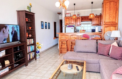 Los Gigantes Apartment | Apartment with sun terrace and panoramic sea view, 5 min. from harbor + beach