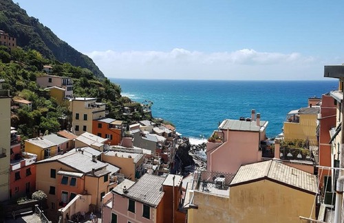Riomaggiore Apartment | Apartment with Terrace, You can see all the village and our sea, in Riomaggiore