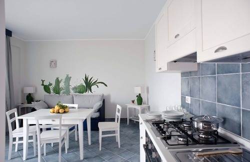 Villammare Apartment | Apartment with terrace. Shared pool. 150 metres from beach