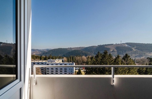 Landkreis Goslar Apartment | Apartment 'Wolke8' with Mountain View, Balcony and Wi-Fi