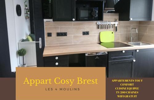 Rive Droite Apartment | Appart Cosy Brest (Les 4 moulins)