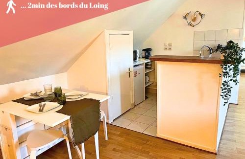 Nemours Apartment | Appart cosy rénové avec AC Hypercentre Nemours