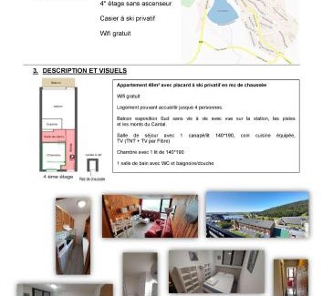 Besse-et-Saint-Anastaise Apartment | Appartement 40m2 T2 centre de station Super Besse