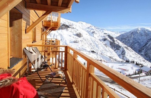 Orcieres-Merlette Condo | Appartement Au Pied des Pistes | Balcon/Terrasse
