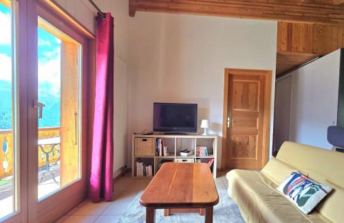 Saint-Martin Apartment | Appartement l'Arzinol avec vue panoramique, St-Martin VS, Val d'Hérens