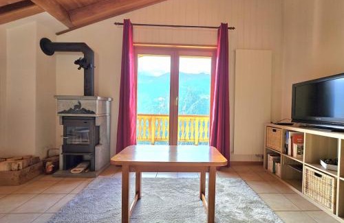 Saint-Martin Apartment | Appartement l'Arzinol avec vue panoramique, St-Martin VS, Val d'Hérens