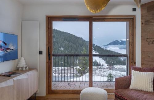 Courchevel Apartment | Appartement moderne 6 pers proche pistes avec parking, casier à ski, balcon - FR-1-563-140