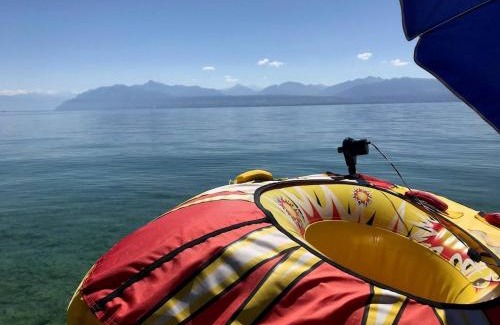 Anthy-sur-Leman Apartment | Appartement tout confort pieds dans l'eau avec vue imprenable , pause nature