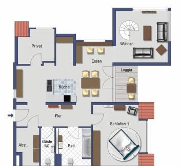 Ostseebad Kuhlungsborn Apartment | Appartementanlage Ostseeblick - Turm-Penthouse Poel 56