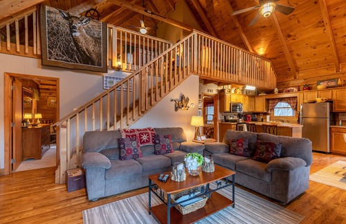 Boone Cabin | Apple Cove - hot tub, wood burning fireplace, pet friendly