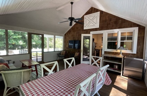 Harbert House | Aqua Heated Pool Private Assoc Beach Screened porch Gas Fire pit