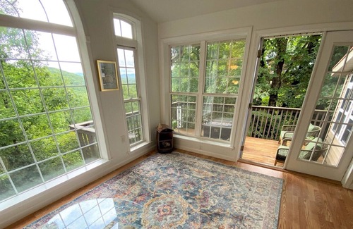 Helen House | Architectural Chateau with Long Range Mtn Views & Steps from Vineyard