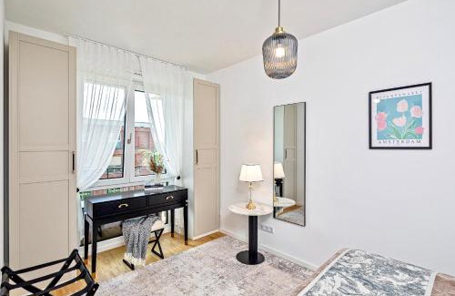 Leipziger Vorstadt Apartment | Art Deco Residence Elbblick Parken Küche