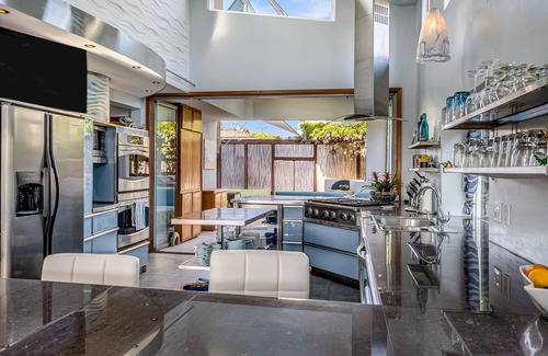 Crown Point House | Artful escape with private hot tub, sunset rooftop, shuffleboard - walk to beach