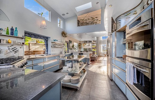 Crown Point House | Artful escape with private hot tub, sunset rooftop, shuffleboard - walk to beach