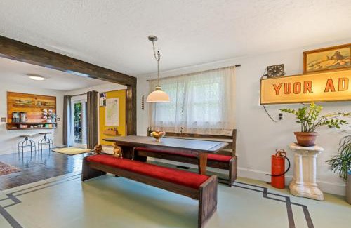 Waynesville House | Artistically furnished Creekside House with Pond