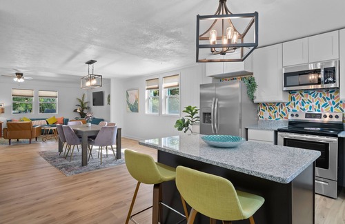 Parker House | Artsy Bungalow in West Village of GVL