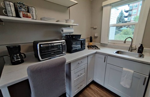 Olde Town Arvada Apartment | ❈ Arvada Farmhouse Mini Studio ❈ 85 WALK SCORE ❈