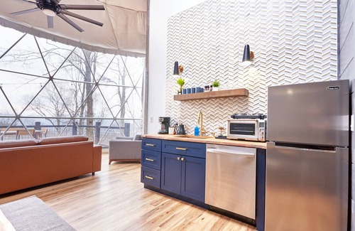 Canton Cabin | Asheville Dome Sleeps 6 + Mountain and Forest View