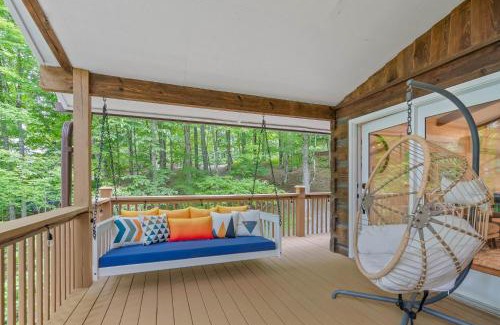 Wolf Laurel House | Asheville Private Retreat Game Room Hot Tub