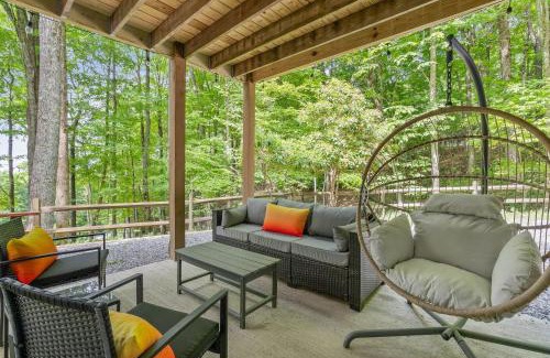 Wolf Laurel House | Asheville Private Retreat Game Room Hot Tub