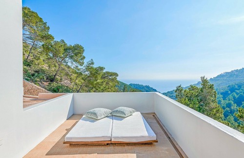 Santa Eulalia del Rio Villa | Astounding Ibiza Villa | 5 Bedrooms | Villa Jana | Outstanding Sea & Mountain.