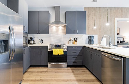 West End House | Astra | Modern Midtown Retreat with Pool, Gym, & Steps to Dining & Broadway
